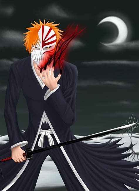 Ichigo Hollow Mask Damaged By Natash4life On Deviantart