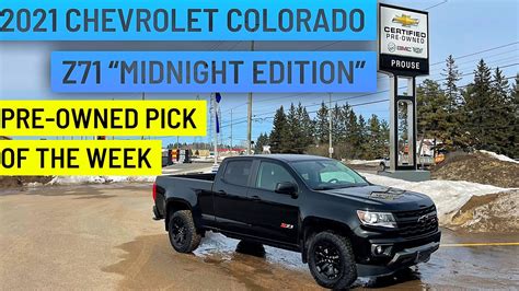 2021 Chevrolet Colorado Z71 “midnight Edition” Youtube