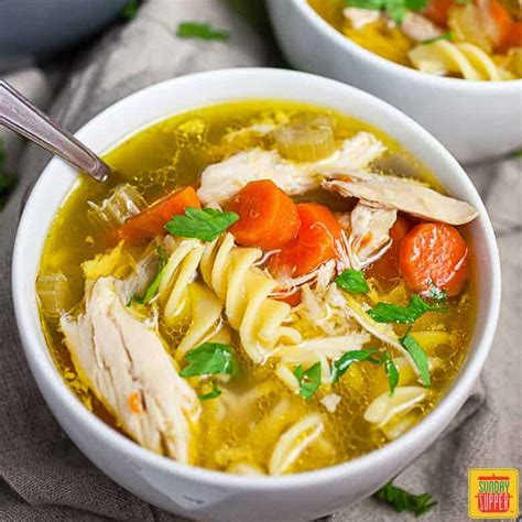 There are a variety of ways to make chicken soup, whether you want it to be creamy, spicy, or just a. Chick-fil-A Chicken Noodle Soup (Copycat Recipe) | Sunday ...