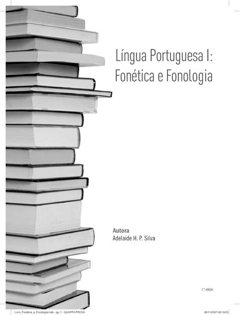 Pdf L Ngua Portuguesa I Fon Tica E Fonologia Pdf Filepara Apresentar O Objeto E A