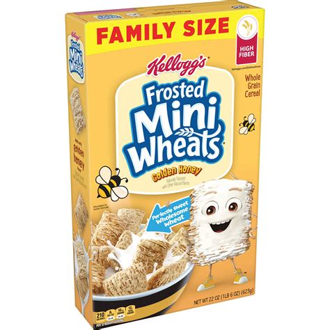 Kelloggs Frosted Mini Wheats Golden Honey Cereal SmartLabel