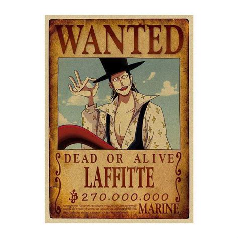 Avis De Recherche One Piece Laffitte Wanted Boutique One Piece