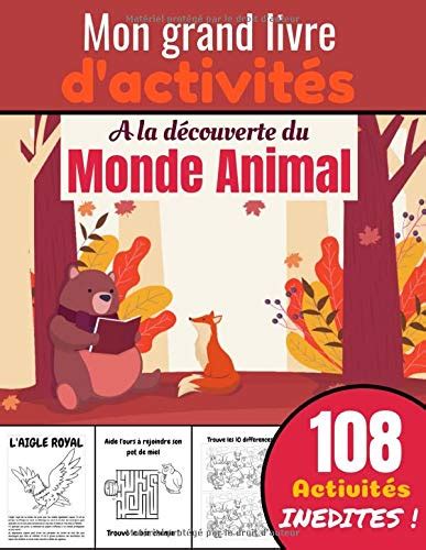 Buy Mon Grand Livre Dactivités à La Découverte Du Monde Animal