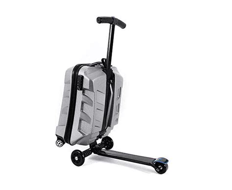 Oukaning 21 Inch Tsa Lock Scooter Luggage Aluminum Suitcase With Wheels