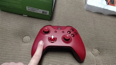 All Red Xbox One S Controller Unboxing Youtube
