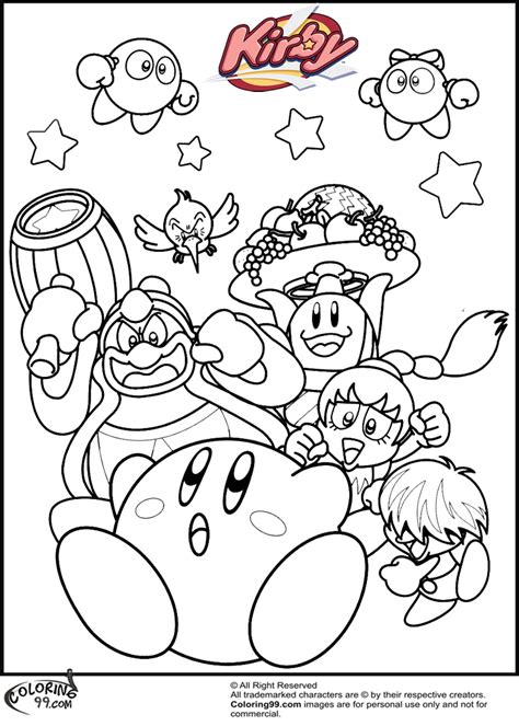 Kirby Coloring Pages | Team colors