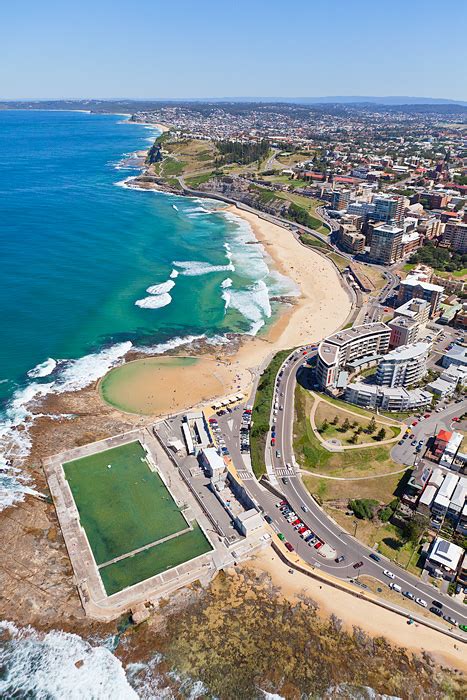 Aerial Newcastle Beach To Merewether Beach Photo Images