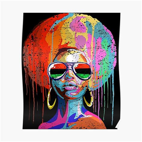 Black Queen Afro Melanin Art Poster For Sale By Rolanoromse Redbubble