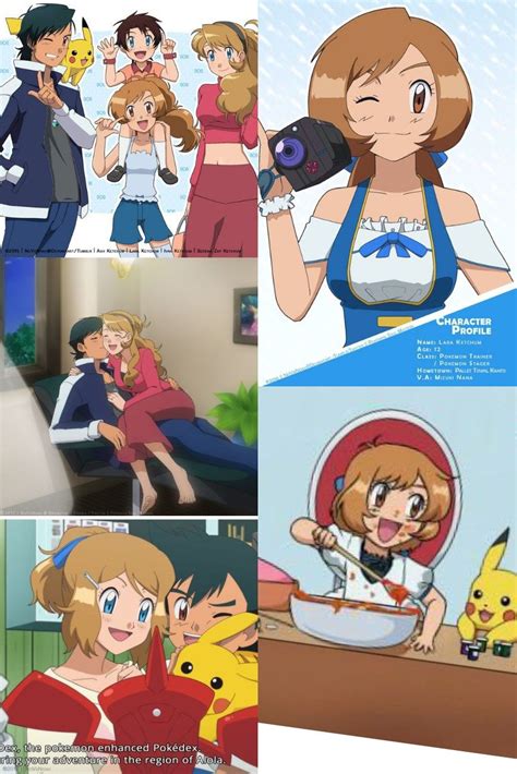 The Ketchum Family Pokemon Ash And Serena Anime Family Pokemon Waifu