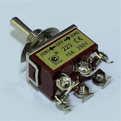 15a 250v On Off On 3 Way 6pin Toggle Switch Dpdt Momentary Buy