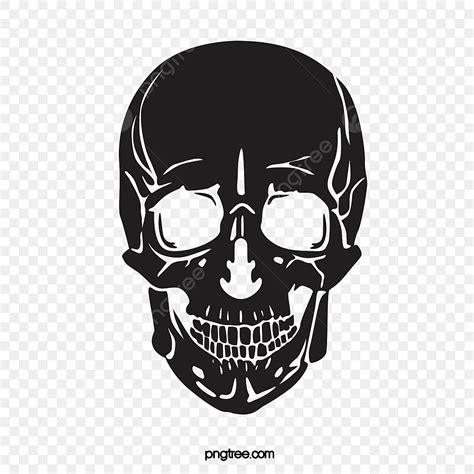 Skull Front Vector Hd Images Black Skull Front Image Monochrome Dark