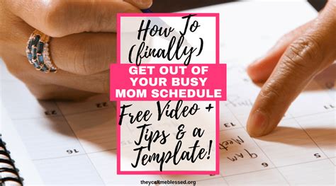 How To Organize Your Busy Mom Schedule They Call Me Blessed Mom