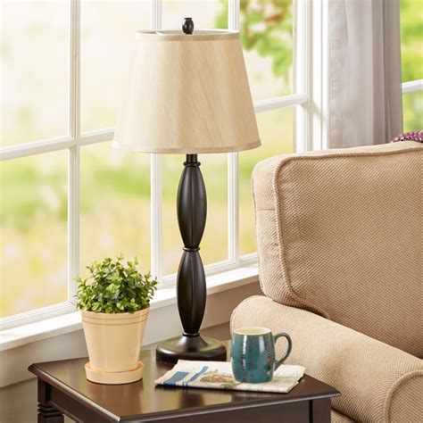 Oneach usb table lamp modern table lamps set of 2 for living room 26.75 with usb charging port brushed steel bedside lamp fabric drum shade accent lamp light for bedroom silver. Andover Mills 3 Piece Table and Floor Lamp Set & Reviews ...