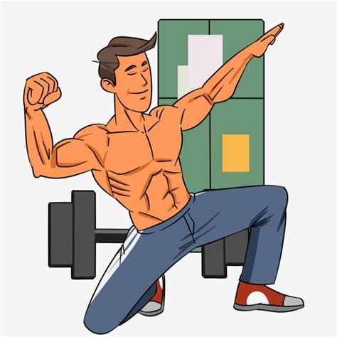 Muscle Clipart Arm Icon Cartoon Flattening Muscle Bod