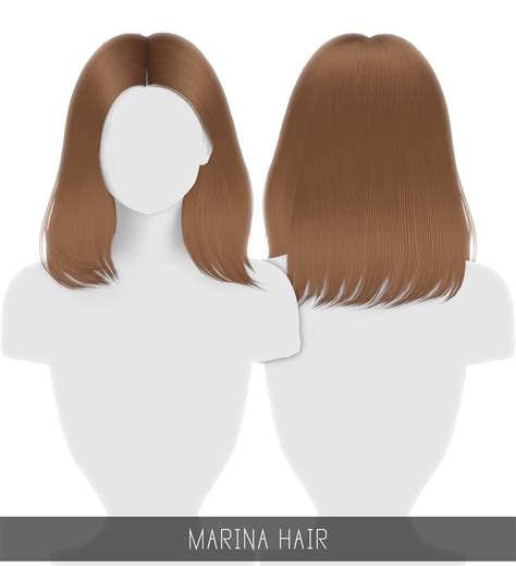 Simpliciaty Maria Hair Sims 4 Hairs