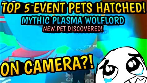 🛸mythic🛸 Plasma Wolflord Hacthed On Camera Top 5 Hatched Event Pets