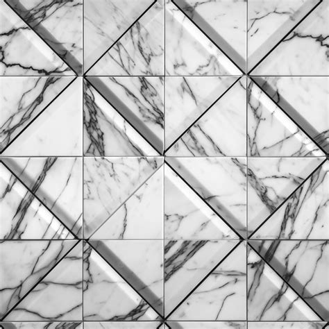 Premium Photo A Wall With A Pattern Of White Marble Tiles