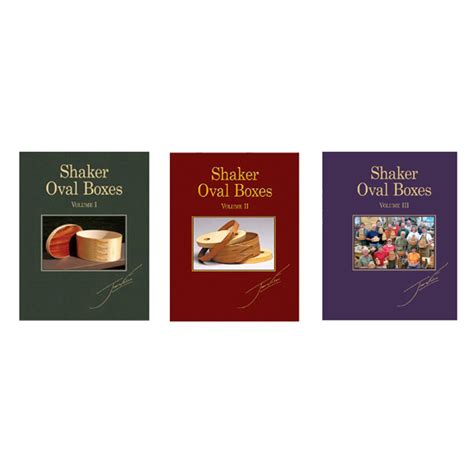 Shaker Oval Boxes Set Of 3 Volumes John Wilson Books