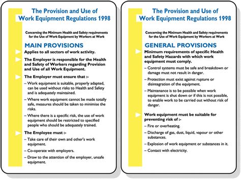 Provision And Use Of Work Pocket Guide Morsafe Supplies Uk