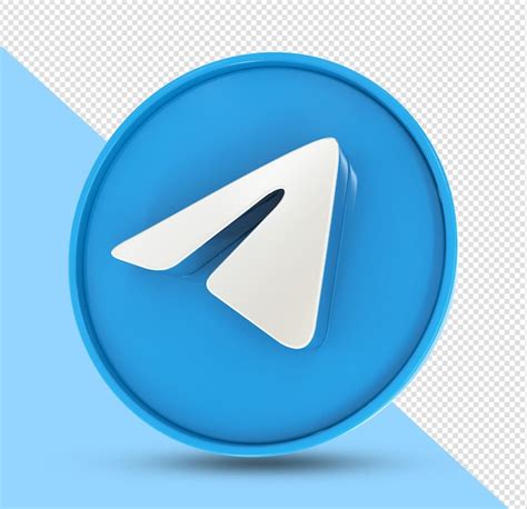 Premium Psd Telegram Logo Social Media 3d