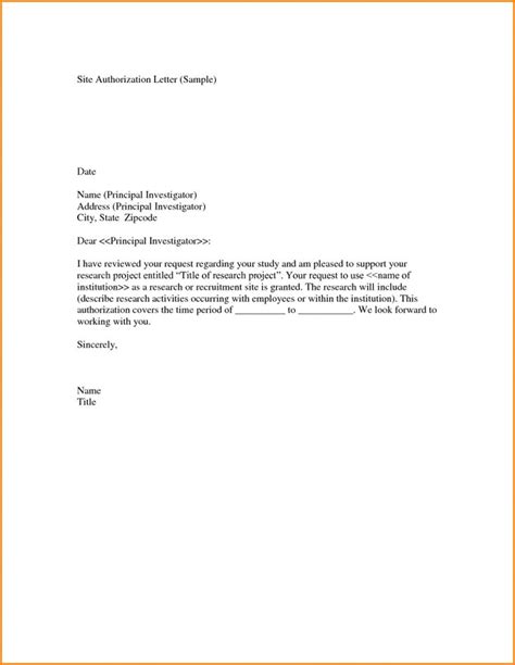 Sample Of Authorization Letter Lettering Letter Sample Business