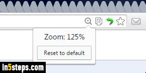 It is three horizontal lines in the top right of the window, by default. Zoom in/out in Google Chrome + change default zoom