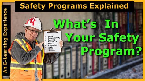 Safety Programs Explained Contents Of A Safety Program Youtube