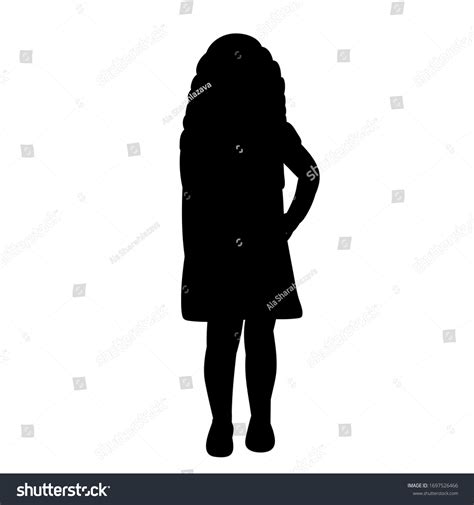 Isolated On White Background Black Silhouette Stock Vector Royalty