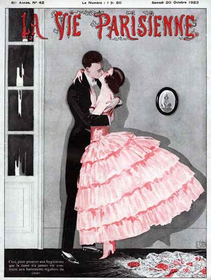 La Vie Parisienne 1923 Le Baiser Georges Leonnec Mad Men Art Vintage Ad Art Collection