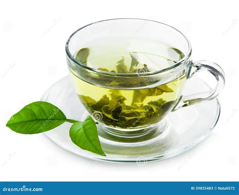 Green Tea Stock Image Image Of Black Gourmet Glass 39825483