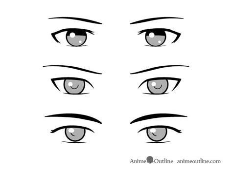 Simple Style Male Anime Eyes How To Draw Anime Eyes Manga Eyes