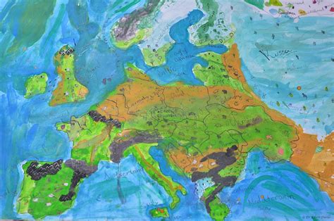 Designing A Physical Map Of Europe The Troutbeck School