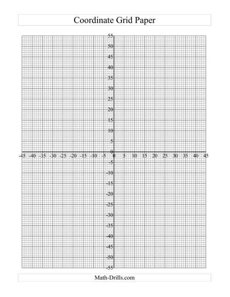 Coordinate Grid Paper Fine Grid C