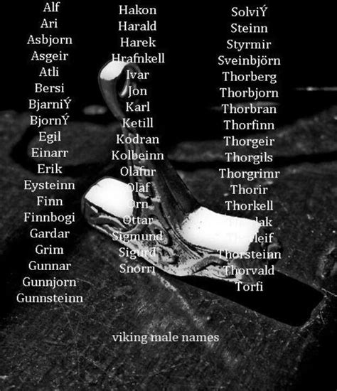 Viking Male Names Viking Baby Names Viking Names Nordic Names