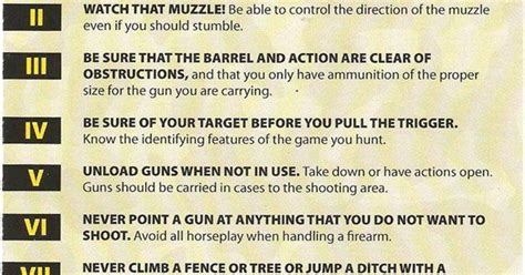 Be sure of your target before firing. 10 commandments of Firearm safety Haha | Firearm ...