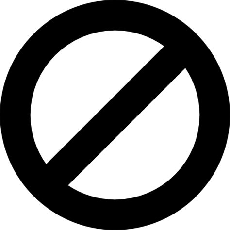Forbidden Sign Free Signs Icons