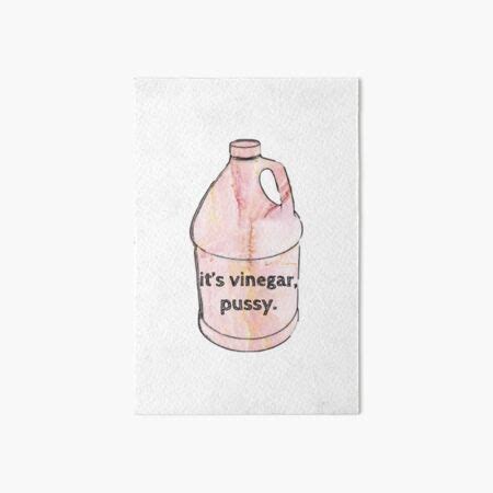 Pink Marble Vinegar Bottle Its Vinegar Pussy Vine Art Board Print