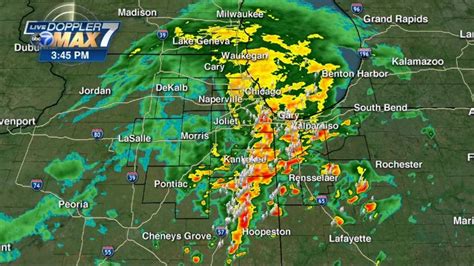 Chicago Weather Radar Live Storms Rain Moving Through Chicago Area