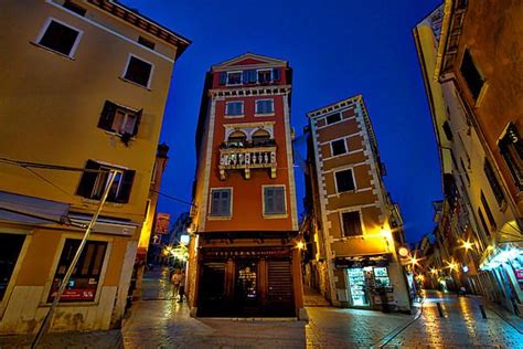 narrow streets and buildings rovinj croatia