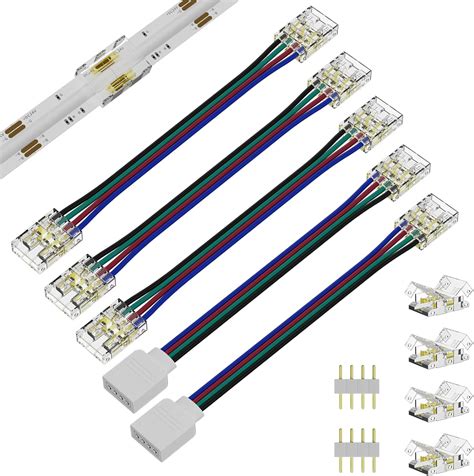 Pautix Rgb Cob Led Strip Connector Set Included Pin Connector