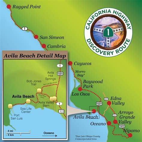 Avila Beach Visitor Guide California Highway One San Luis Obispo