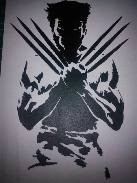 Wolverine Stencil By Dmspray On Deviantart