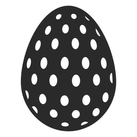 Download Egg easter painted easter egg easter egg pattern oval spot silhouette - Transparent PNG & SVG ...