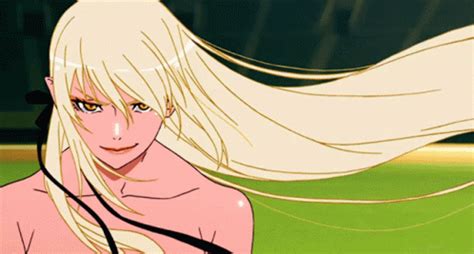 Monogatari Kizumonogatari GIF Monogatari Kizumonogatari Kiss Shot Acerola Orion Heart Under