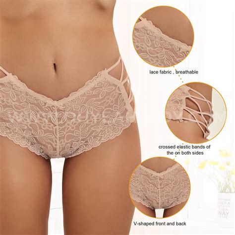 Hot Selling Nude Floral Lace High Waist Sexy Panty Wholesale