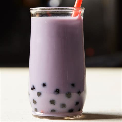 Originating in taichung, taiwan in the early 1980s, it includes chewy tapioca balls (boba or pearls) or a wide range of other toppings. Taro Bubble Tea Recipe - Evi Abeler | Food & Wine