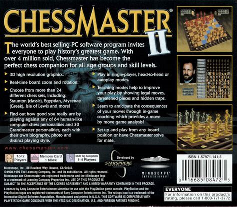 Chessmaster Ii Boxarts For Sony Playstation The Video Games Museum