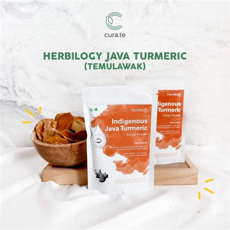 Jual Herbilogy Java Turmeric Temulawak Extract Powder 100g Shopee