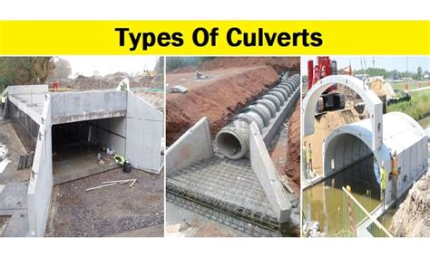 Culverts Types Of Culverts Box Culverts Pipe Culverts Arch Images And