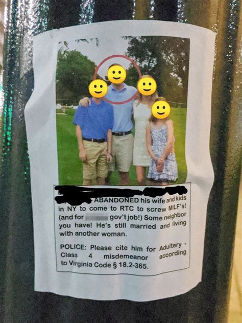 Scorned Wife Exposes Cheating Husband By Posting Flyers All Over The
